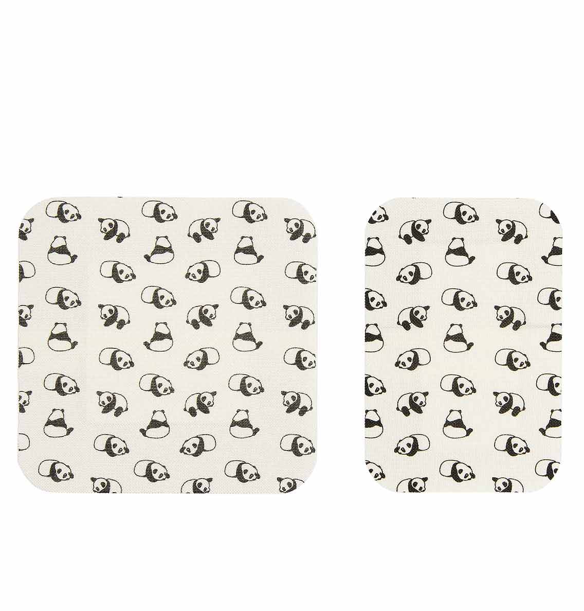 Coconut Oil Patch Natural Bamboo Bandages for sensitive skin, eco friendly, hypoallergenic, non-toxic, latex free, Panda print