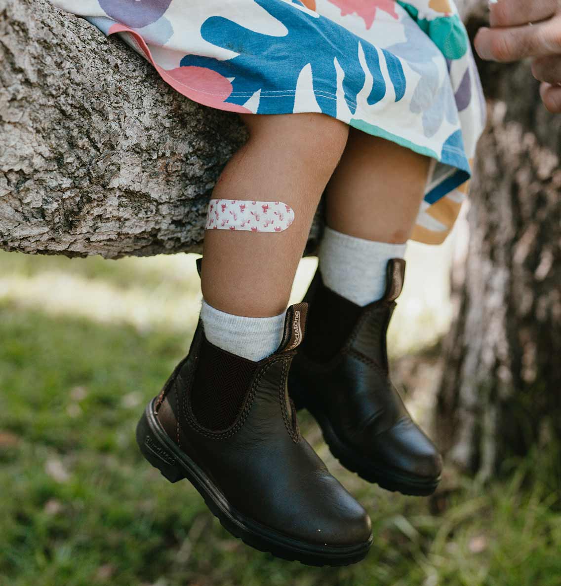 Patch Natural Bamboo Bandages for sensitive skin, eco friendly, hypoallergenic, non-toxic, latex free, unicorn print