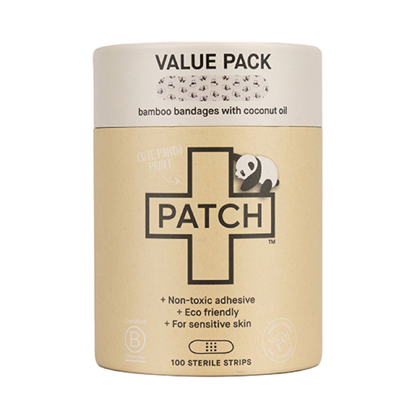PATCH VALUE PACK - 100 Panda Bamboo Bandages