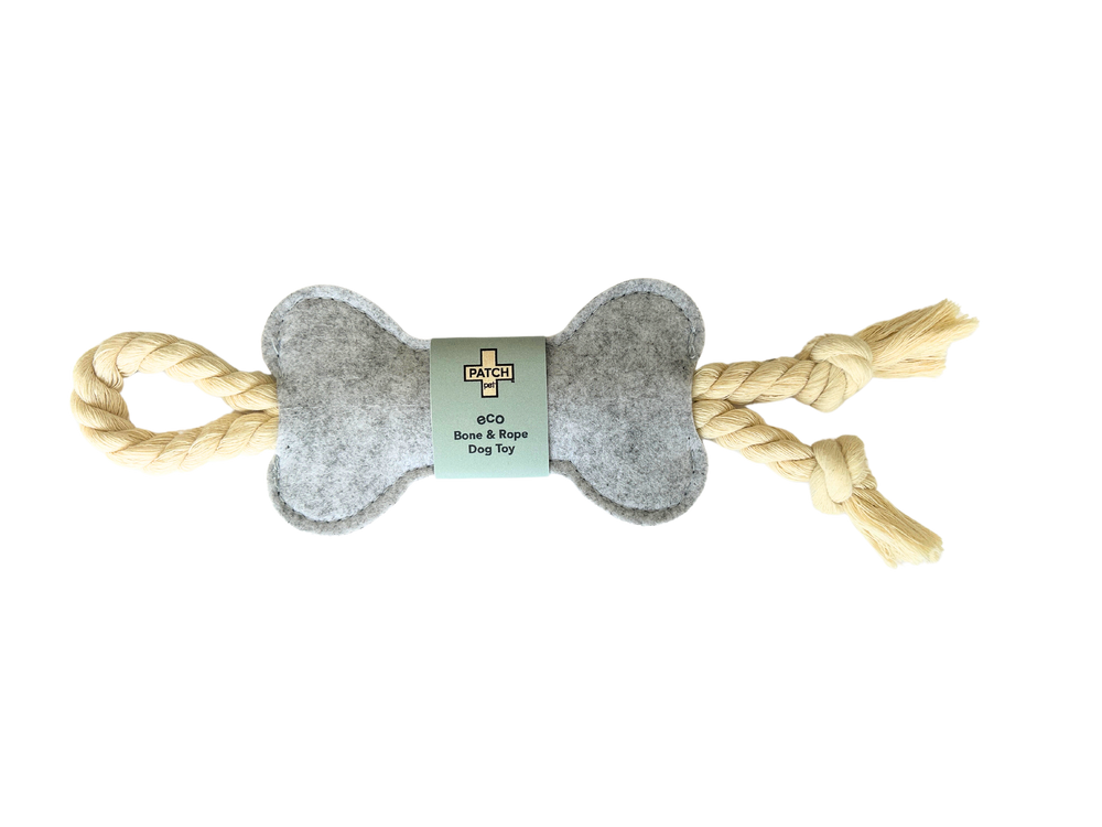 PATCH Pet Bone & Rope Toy