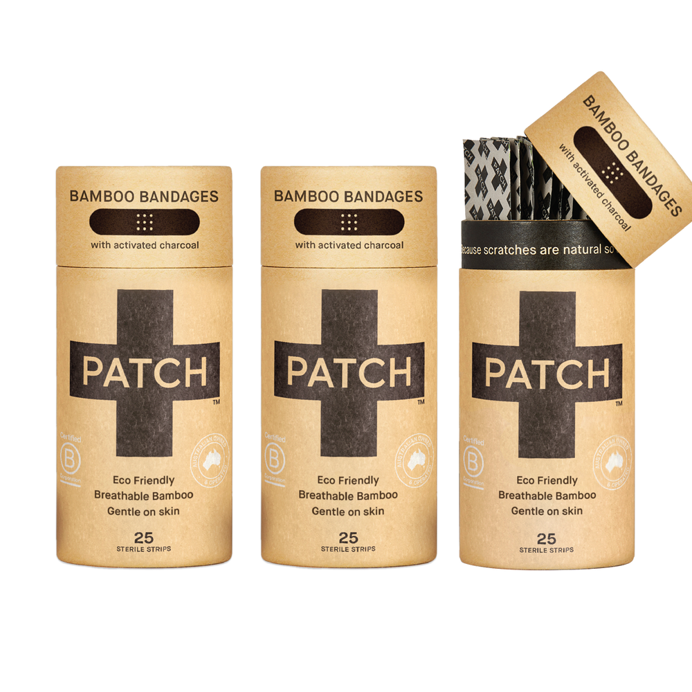 
                  
                    Activated Charcoal Patch Natural Bamboo Bandages for sensitive skin, eco friendly, hypoallergenic, non-toxic, latex free
                  
                